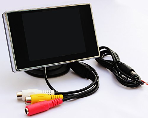 LotFancy 3.5 inch TFT LCD Car Video Monitor for VCR DVD GPS Rear View Camera