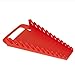 Ernst Manufacturing 5015 Gripper Wrench Organizer with Ergonomic Design, Holds 12 Wrenches, Red