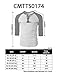 H2H Mens Casual Slim Fit Raglan Baseball Three-Quarter Sleeve Henley Premium T-Shirts Charcoal US M/Asia L (CMTTS0174)