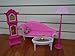 Barbie Size Dollhouse Furniture- Living Room Standing Grandfather Clock