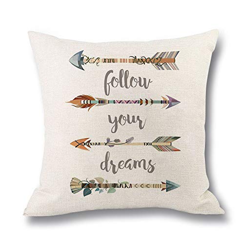 Begleri Throw Pillow Covers，Boho Throw Pillow Covers for Sofa Living Room Car 18 x 18 Inches，4 Pack.