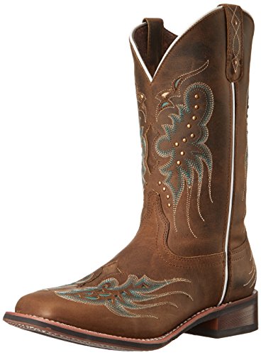 Laredo Women's Sadie Western Boot, Dark Tan, 9.5 M US