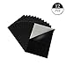 Dragang 12 Pieces Black Adhesive Back Felt Sheets Fabric Sticky Back Sheets, 8.3 by 11.8