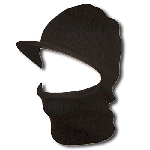 Face Ski Mask w/ Visor - Charcoal