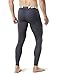 TM-YUP33-DGY_Large Tesla Men's Thermal Wintergear Compression Baselayer Pants Leggings Tights YUP33