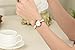 KASHIDUN.Women's Wrist Watch Diamond Dial Rose Gold-Tone High-tech White Ceramic Bracelet Watch.ZQ