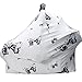 Nursing Covers for Baby Boys and Girls Butterfly Printing with Pouch Versatile Stretchy Babies Car Seat Covers Protector Infant Stroller Canopy for Travel Breastfeeding Covers Shopping Cart Cover