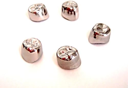 Stainless Steel Dental Crowns, First Permanent Bicuspids, LL5, Refill Box of 5