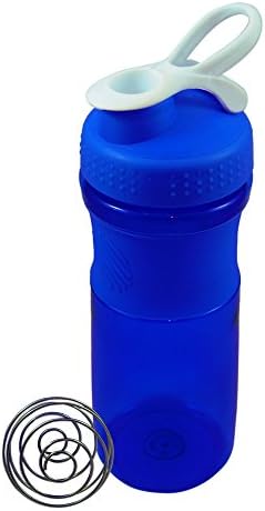 SportMixer Protein Water Bottle 28-ounce, Blue/White