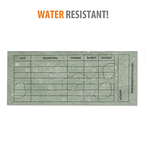 Budgetizer Cash Envelopes System 24 Pack Water & Tear Resistant Budget