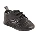 Luvable Friends Unisex Baby Crib Shoes, Black Wingtip, 12-18 Months