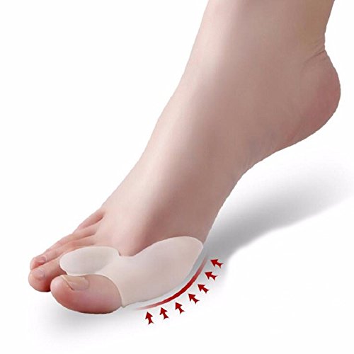 Soft Toe Separators - Wide Toe Separator - 2pcs/Set Toe Separator Special Valgus Bicyclic Thumb Orthopedic Braces To Correct Daily Silicone Toe Big Bone Foot Care Tool - Gel Toe Separators