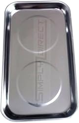 Simply Products Magnetic Parts Tray 23x14cm Stainless Steel Heavy Duty Tool view 2
