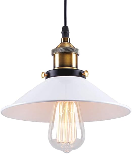 Moderne Suspension Luminaire En Metal Lustre Parapluie Blanc