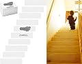 Treadwell Clear Comfort Adhesive Non Slip Stair Treads. Grit-Free, Non-Abrasive, PVC-Free Pre-Cut Safety Tape Prevents Slips and Falls.