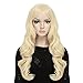 DAOTS Curly Wig Long Wavy Wigs for Women Cosplay Costume, Free Wig Cap and Bobby Pins