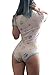 Littleforbig Adult Baby & Diaper Lover (ABDL) Button Crotch Romper Onesie -Baby Paws Onesie(S, Blue)