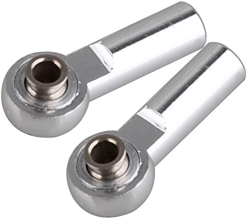 Yiguo 2pcs Aluminum D10040 M4 Link Rod End Ball Joint for RC 1:8 1:10 Model Car Upgrade Parts Silver