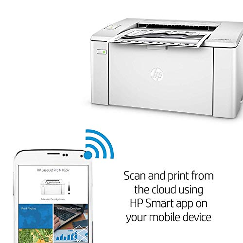 HP LaserJet Pro M102w Wireless Laser Printer, Works with Alexa (G3Q35A