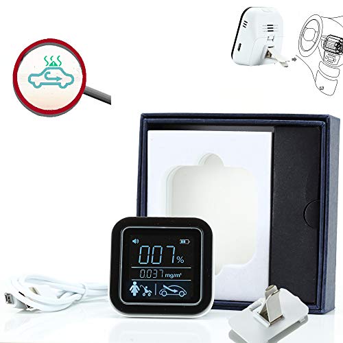 Multi-Function TVOC Car Air Quality Monitor Formaldehyde Detector Air Pollution Meter Monitor for CAR to Detect Car Air Pollution 2019 New Indoor Car Air Quality Monitor