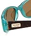 Kate Spade New York Women's Paxton Rectangular Sunglasses, Aqua Tortoise/Brown Polarized, 52 mm