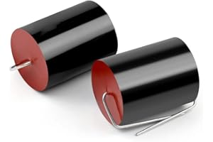 2Pcs 400V MKP Audiophile Frequency-Divided Audio Capacitor Speaker,2.2UF 400V