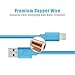 iPhone cord Lightning Cable Charger MarchPower 2 Pack 10ft Lightning to USB Cable, Lightning cable for iPhone X 8 8 Plus 7S SE 6s Plus 6 5s 5c 5 iPad Air mini iPod nano touch (Blue)