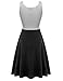 Herou Striped Dresses for Women Summer Black Medium