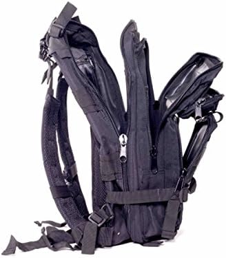 Tactical Backpack Medium Daypack Bag For Army Assault Bug Out Rucksack Outdoor Hiking Sport Camping Hiking Shooting Bag (Black)
