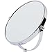 6 Inch Tabletop Swivel Mirror - Double-Sided 7x/1x Magnification - Chrome