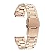 for Samsung Galaxy Watch 42mm/Active 40mm Bands, TRUMiRR 20mm Watch Band Stainless Steel Strap Bracelet with Watch Tool for Samsung Gear S2 Classic,Gear Sport R600, Rose Gold