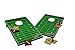 Wild Sports Tailgate Cornhole Set Outdoor Game, Football Field Design, (Two) 2' x 3' Boards and (8) Bags – perfect for Backyard, Beach, & Tailgates
