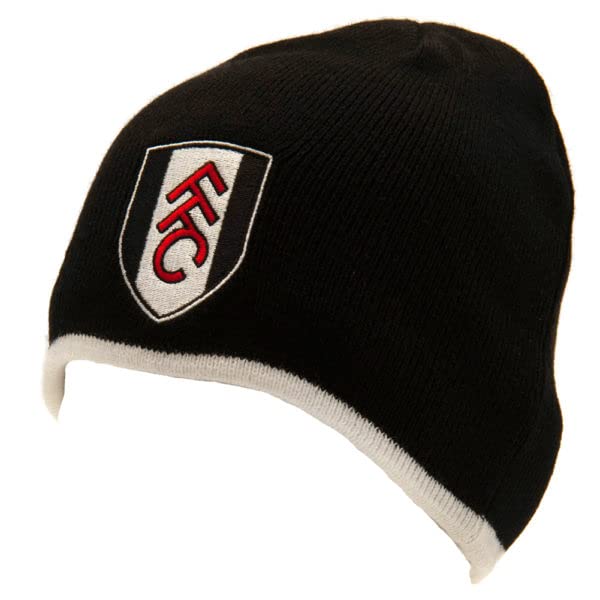 Fulham FC Beanie Official Merchandise Black