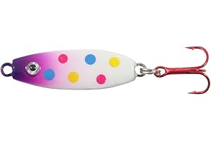 NORTHLAND TACKLE Northland Fishing Tackle Forage Minnow Ice Fishing Jigging Spoon Lure, for Walleye, Crappie, Bluegill, Trout, & More, Assorted Sizes & Colors