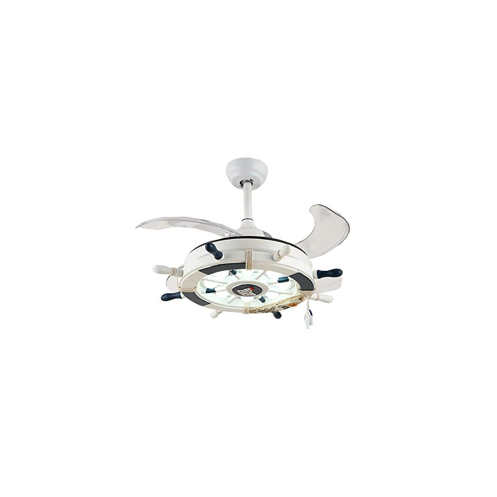 LITFAD Modern LED Ceiling Light Nordic Cool Light Nautical Style Anchor