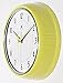 Infinity Instruments 10940-AURA Retro 9-1/2-Inch Metal Wall Clock,Yellow