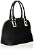 Anne Klein Shimmer Down Dome Satchel Bag, Black, One Size