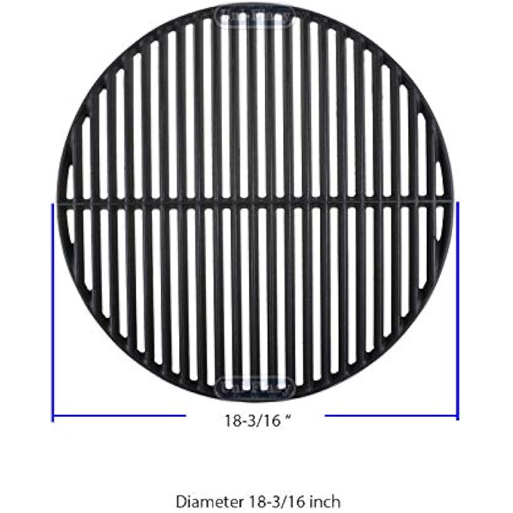 Cast Iron Cooking Grid Grates For Large Big Green Egg/ (L) BGE, Vision