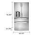 Kenmore Elite 72483 29.9 cu. ft. 4 Door Bottom Freezer Refrigerator with Dispenser in Stainless Steel, includes delivery and hookup (Available in select cities only)
