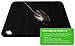 CushionCare Regular Size Black Gaming Mouse Mat Pad - Comes with Complementary Gaming Mouse - 7.9