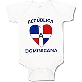 Cute Rascals Baby Bodysuit Heart Love Reublica Dominican Republic Funny Boy & Girl Baby Clothes Cotton