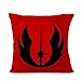 Bayyon Decorative Throw Pillow Covers Set of 4 Cotton Linen Cushion Star Wars Covers 18 x 18 inch (Set of 4)