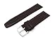 JP Leatherworks Mens Genuine Italian Leather Watchband Brown 19mm Watch Band