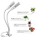 GROWSTAR 50W LED Plant Lights for Indoor Plants, Super Bright 100 LEDs Sunlike Full Spectrum Grow Lamp, Dual Head 360 Degree Gooseneck Grow Light with Replaceable Bulbs Seedling Plant Grow Light