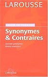 Grand dictionnaire des synonymes et contraires (French Edition) by 