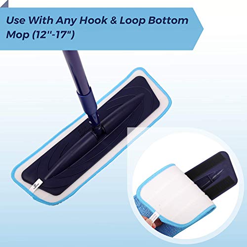 Flammi 6 Pack Microfiber Spray Mop Replacement Heads for Wet Dry Mops