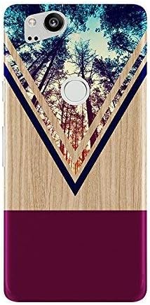 Google Pixel 2 Phone Case - Case Escape - Nature Inspired - Wood Design - Impact Resistant - Matte Shell - Phone Case