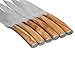 La Cote 6 Piece Steak Knives Set Japanese Stainless Steel Olive Wood Handle In Gift Box (6 PC Steak Knife Set Olive Wood)