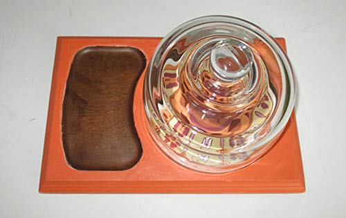 Up Cycled Vintage, Cheese Board, Orange, natural All Wood, Designer Ceramic Tile, Kitchen Decor, Table Decor, Wine and Cheese, Cheeses, Snacks, Dips, Spreads, Dining and Serving