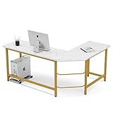 Tribesigns 66 inch Modern L Shaped Desk, Corner